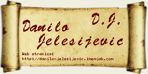 Danilo Jelesijević vizit kartica